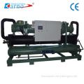 Water cooled screw type double compressors chiller